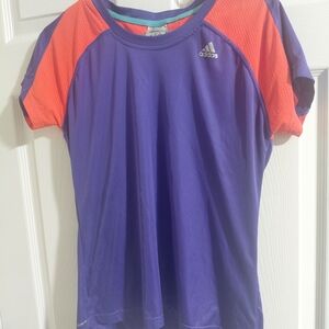 Adidas Kids Vibrant Purple and Orange Tee